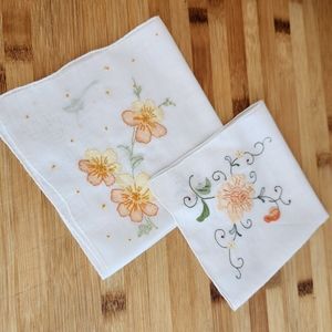 Vintage Appliquéd & Embroidered Hankies